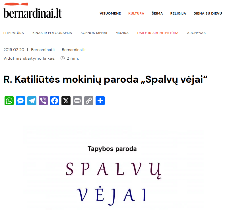 Bernardinai.lt: Winds of Colours